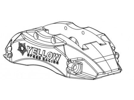 Yellow Speed Racing Rear Brake Caliper Pair - 4 Pot (YSCPR4a) For Cheap