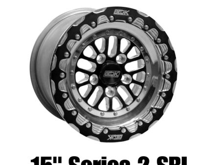 Belak 15x10   5in BS   5x4.75 BP   Series 2 Wheel - Single Beadlock - Full Polished Online