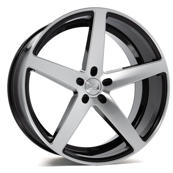 1AV     ZX9 20x8.5 5x112 ET. 40     COLOR: BLACK AND POLISHED FACE Online Hot Sale