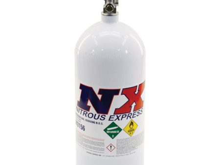 Nitrous Express 10lb Bottle w Mainline Valve (6.89 Dia x 20.19 Tall) Supply