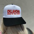 OKLAHOMA Home of the Cowboys Trucker Hat in Black, White & Orange Hot on Sale