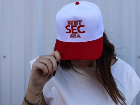 Madley:  In my SEC era  Hat in Red & White Cheap