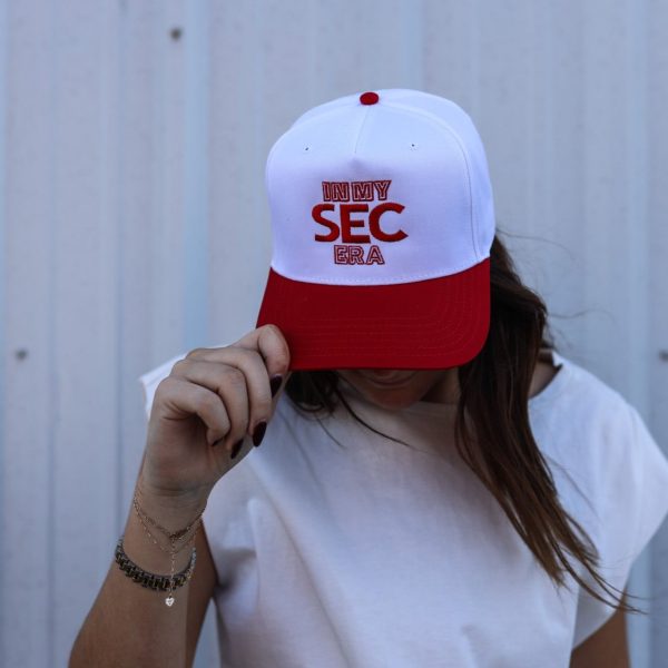 Madley:  In my SEC era  Hat in Red & White Cheap