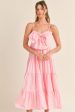 Pink Peony Maxi Dress Supply