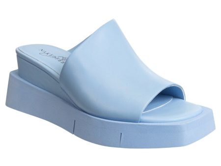 Naked Feet: INFINITY in LIGHT BLUE Wedge Sandals Supply