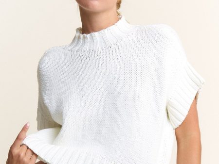 Lenny Mock Neck Sweater Top Fashion