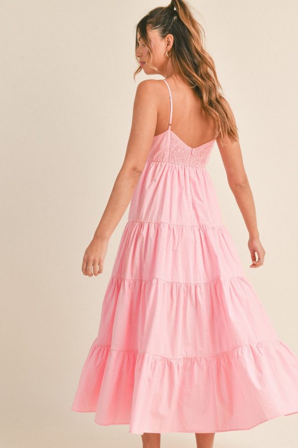 Pink Peony Maxi Dress Supply