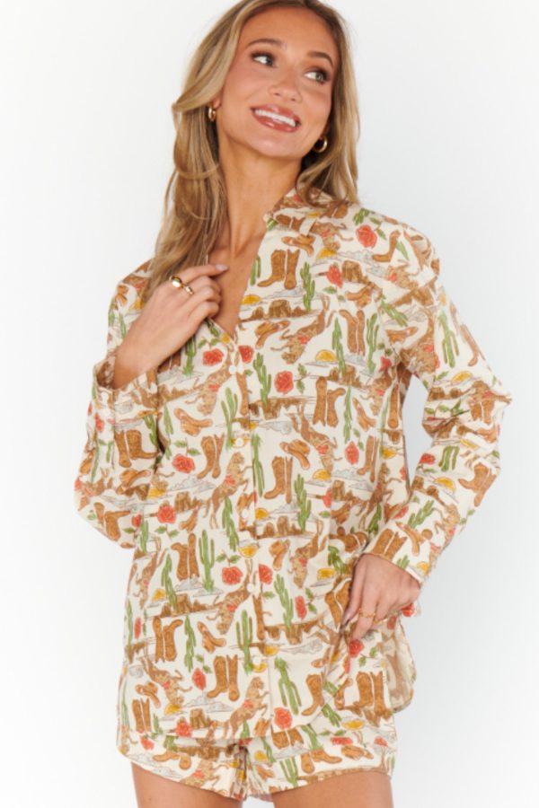 Show Me Your Mumu: Early Riser PJ Set in Rodeo Escape For Cheap