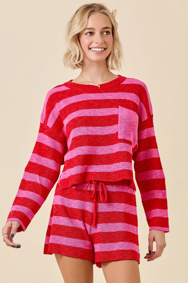 Valentines Set in Stripes Fashion