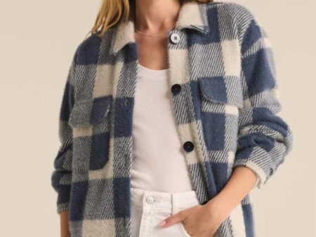 Z Supply: Tucker Buffalo Check Jacket in Eclipse Cheap