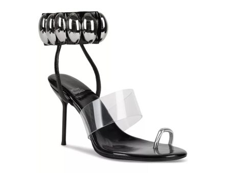 Jeffrey Campbell: Occasion in Black Patent & Silver Online now