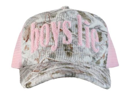 Boys Lie: Rose Colored Trucker Hat For Sale