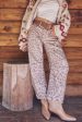 Free People: Good Luck Barrel Jean in Brown Sugar Combo Online Sale