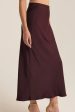 Z Supply: Europa Poly Sheen Skirt in Berry Wine Supply