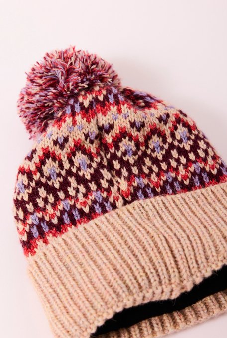 Free People: First Frost Fairisle Pom Pom Beanie Hot on Sale