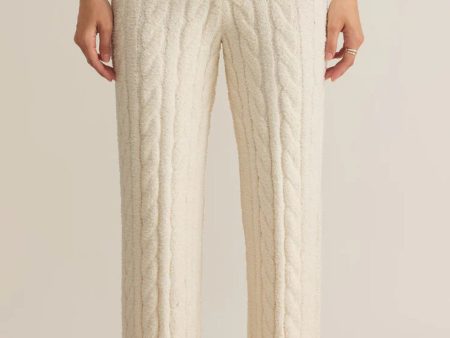 Z Supply: Paige Cable Knit Pant in Sea Salt For Discount