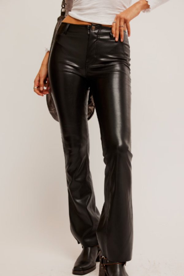 Free People: Level Up Vegan Slit Bootcut Hot on Sale