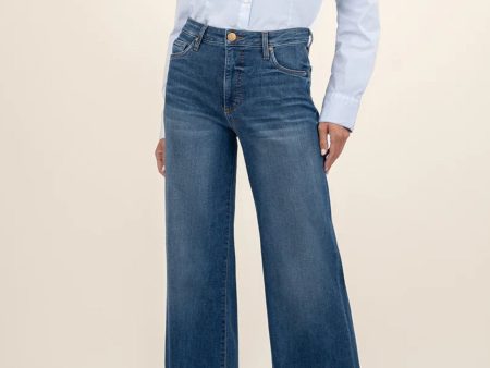 Kut From Kloth: Sienna High Rise Wide Leg Cuff Jeans Online now