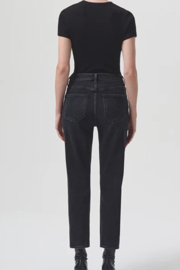 Agolde: Riley High Rise Straight Crop Jean in Panoramic For Cheap